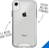 iPhone Xr hoesje - hoesje iPhone Xr - iPhone Xr case - telefoonhoesje iPhone Xr - iPhone Xr hoesje siliconen - hoesje iPhone Xr apple - Kunststof hoesje - Transparant - Accezz Xtreme Impact B