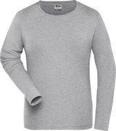 James and Nicholson Dames/dames Organic Cotton Sweater met lange mouwen (Grijze Heide)