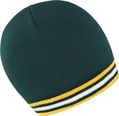 Result Unisex Winter Essentials National Beanie Hat (Groen / Goud / Wit)