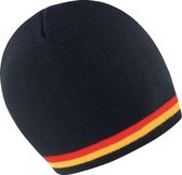 Result Unisex Winter Essentials National Beanie Hat (Zwart / Rood / Goud)