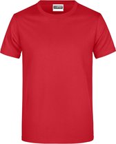 James And Nicholson Heren Ronde Hals Basic T-Shirt (Rood)