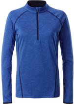 James and Nicholson Dames/dames Sport Top met lange mouwen (Blauw gemêleerd/normaal)