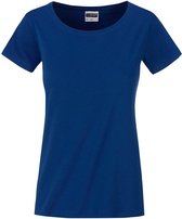 James and Nicholson Dames/dames Basic Organic Katoenen T-Shirt (Donker Koninklijk)