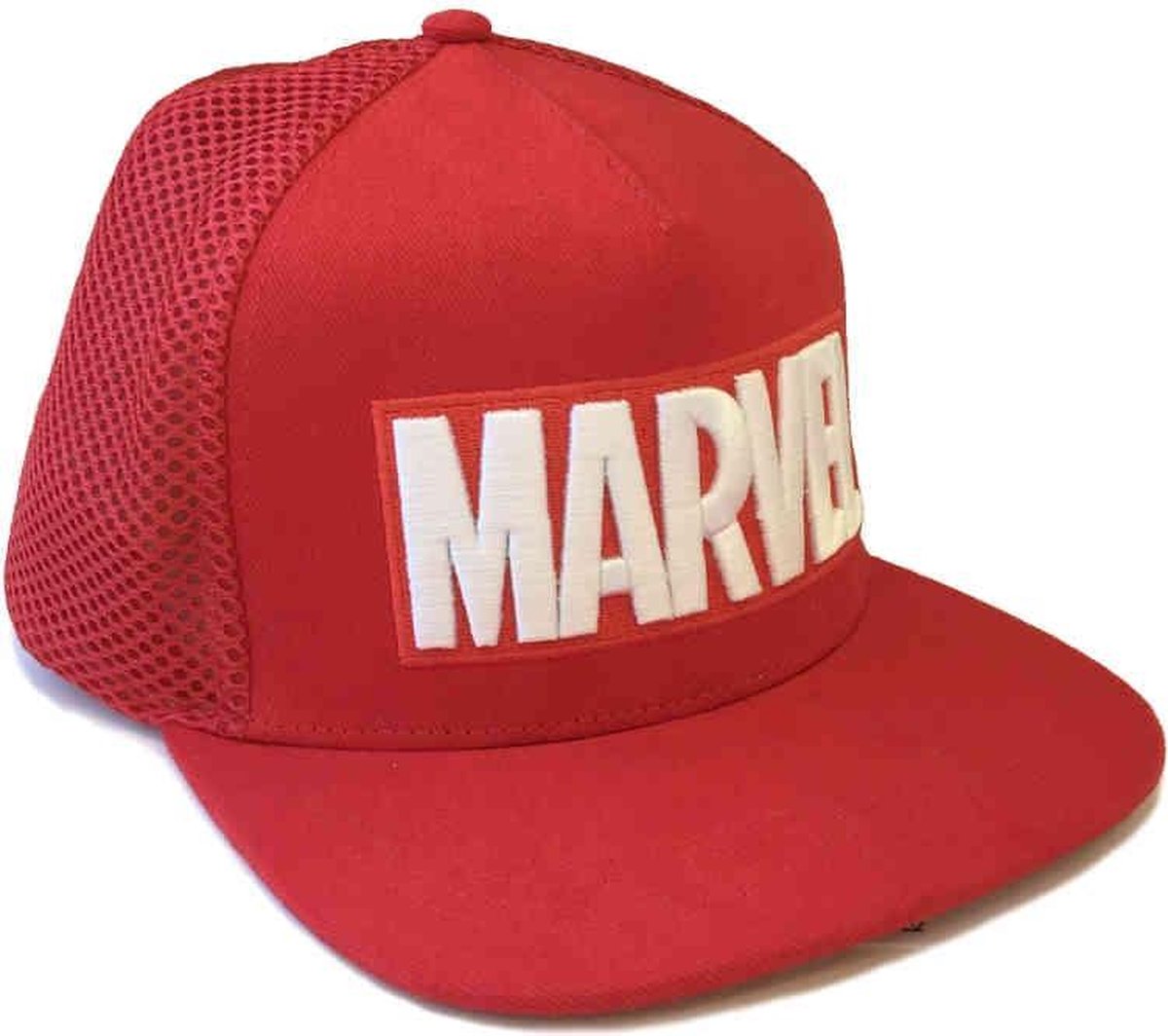 Marvel - Logo Embroidered Snapback Cap Rood