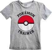 Pokemon - Trainer Kids T-Shirt Grijs