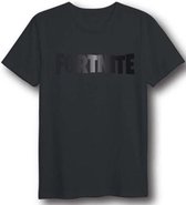 Fortnite - Foil Logo Black T-Shirt XXL