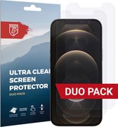Rosso Screen Protector Ultra Clear Duo Pack Geschikt voor Apple iPhone 12 Pro Max | TPU Folie | Case Friendly | 2 Stuks