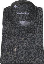 Mike Turnham Lange mouw Overhemd - 5023-3453 Zwart (Maat: L)