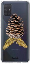 Casetastic Samsung Galaxy A71 (2020) Hoesje - Softcover Hoesje met Design - Pinecone Print