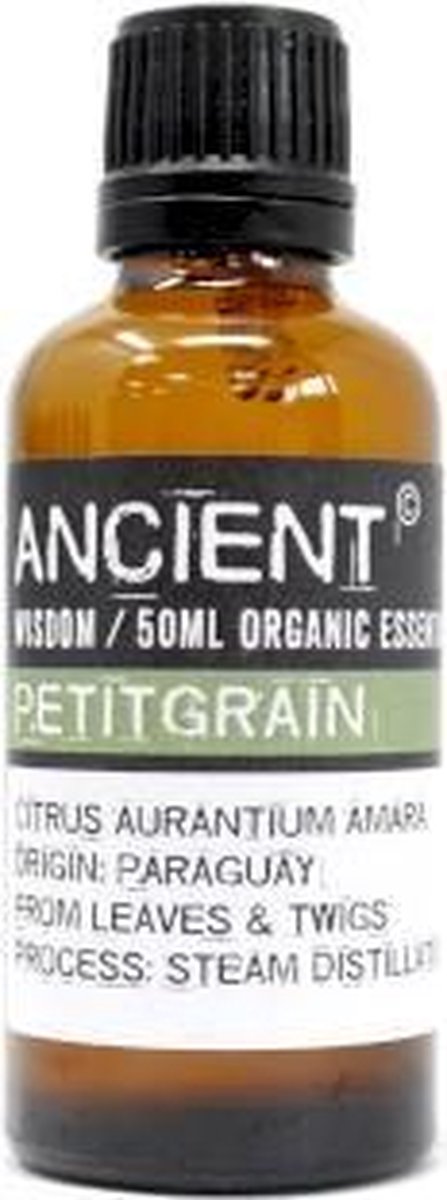 Goedkoopste Biologische Etherische Olie Petitgrain - 50ml - Essentiële Oliën - Aromatherapie - Essentiële Petitgrain Olie