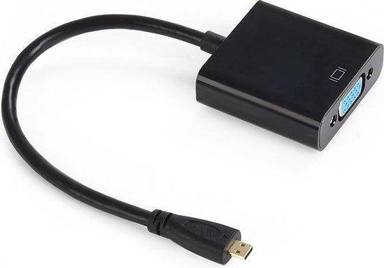 Adaptateur HDMI vers VGA - VOLY - 20CM - Noir - Connexion HDMI à VGA - Vidéo - TV Son Photo