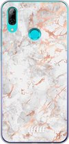 Huawei P Smart (2019) Hoesje Transparant TPU Case - Peachy Marble #ffffff