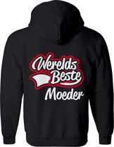 Moeder vest  – Mama vest met capuchon Dames – Perfect Moederdag Sweatvest  - Geschenk vest Cadeau – Hoodie met rits - Maat XL