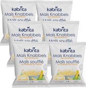 Kabrita Mais Knabbels - Babyvoeding kaasknabbels - Glutenvrije Mais Knabbels zonder toegevoegde suiker  - Verpakking van 6 x 15g