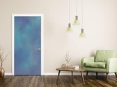 Sticky Decoration - Luxe Deursticker Abstract blauwtinten - op maat voor jouw deur