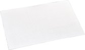 12x Rechthoekige placemats wit geweven 29 x 43 cm - Witte placemats/onderleggers - Keukenbenodigdheden - Tafeldecoratie