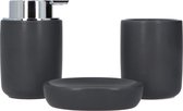 4goodz keramische badkameraccessoire set Chunky - Grijs