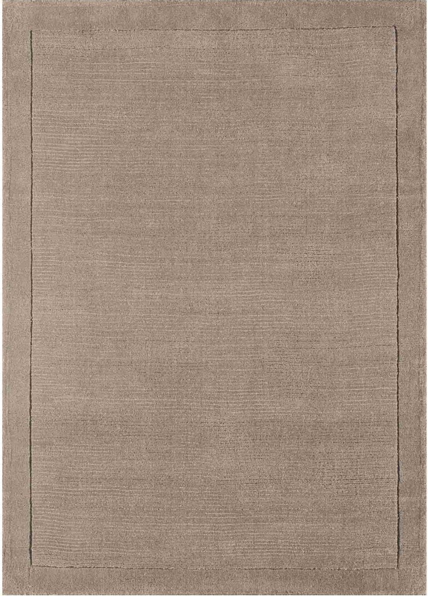 Easy Living - York-Rug-Taupe Vloerkleed - 160x230 - Rechthoek - Laagpolig Tapijt - Klassiek - Taupe