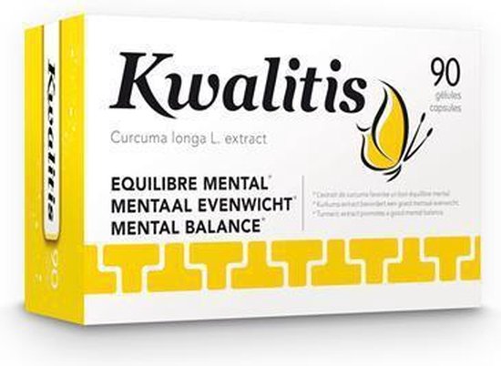 Kwalitis, 90 capsules voor mentaal evenwicht, met Curcuma longa L. extract.
