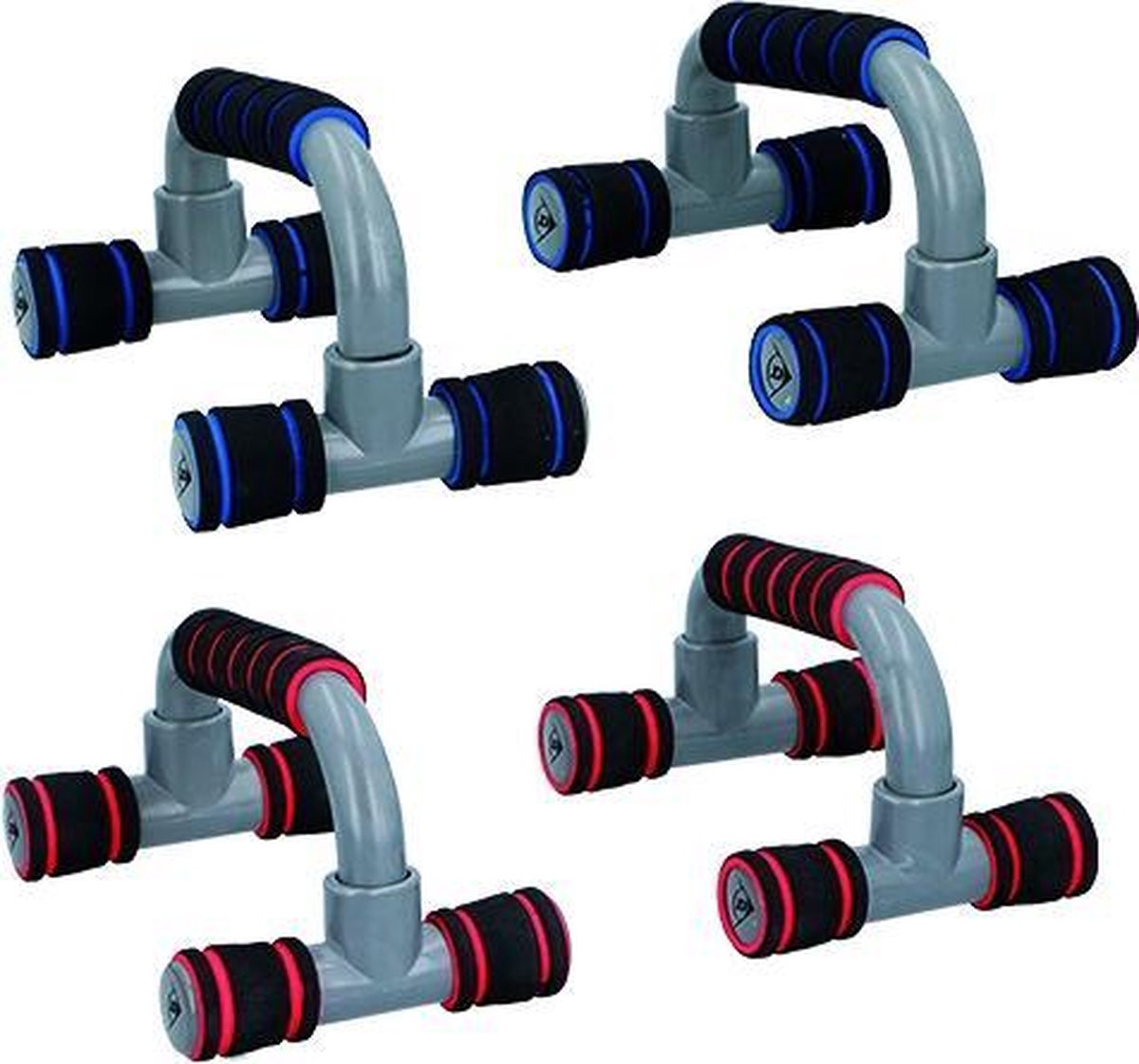 Dunlop Push up Bar - Opdruksteunen - 2 Stuks - Rood of Blauw