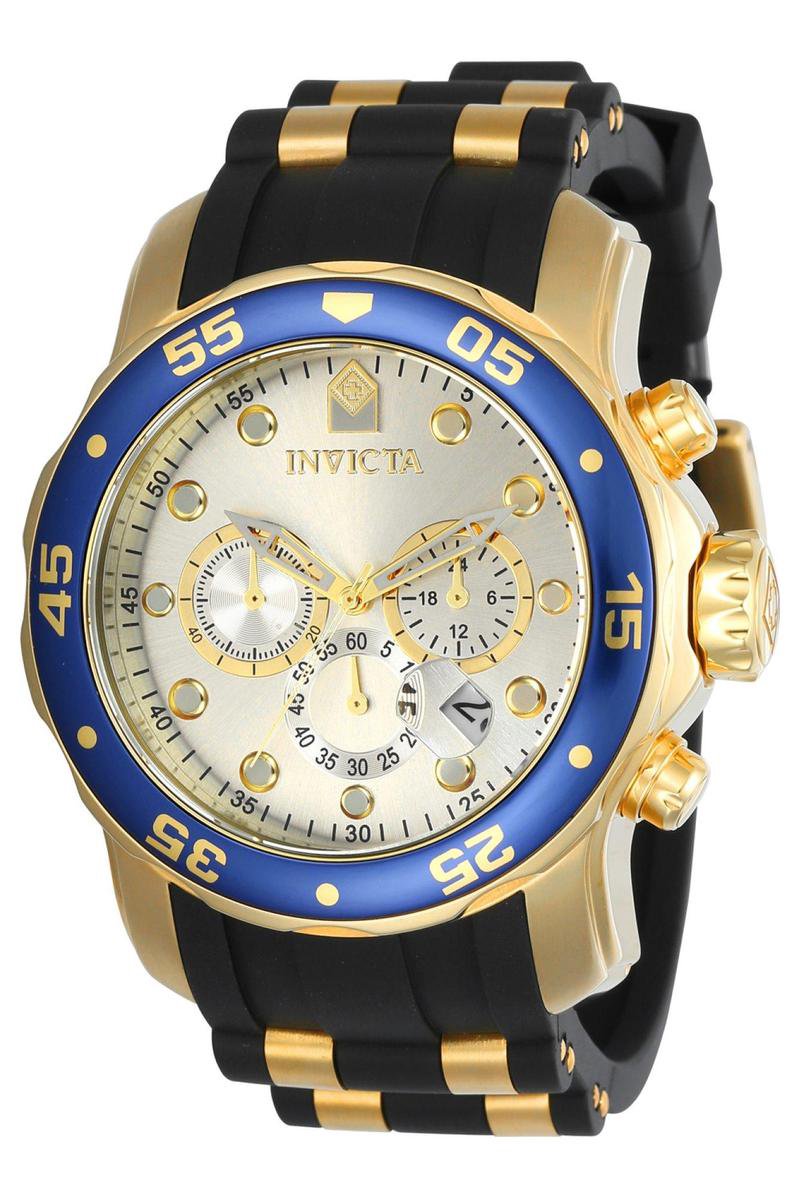 Invicta Pro Diver - SCUBA 17880 Heren Horloge - Waterdicht - Analoog - Quartz Uurwerk - Roestvrij Staal met zilveren Wijzerplaat - 48mm