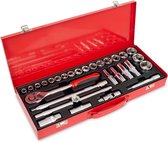 Bol.com Ragnor Dopsleutelset - 29-delig - 1/2” Opname - Ratel T-schuif & Kardangewricht aanbieding