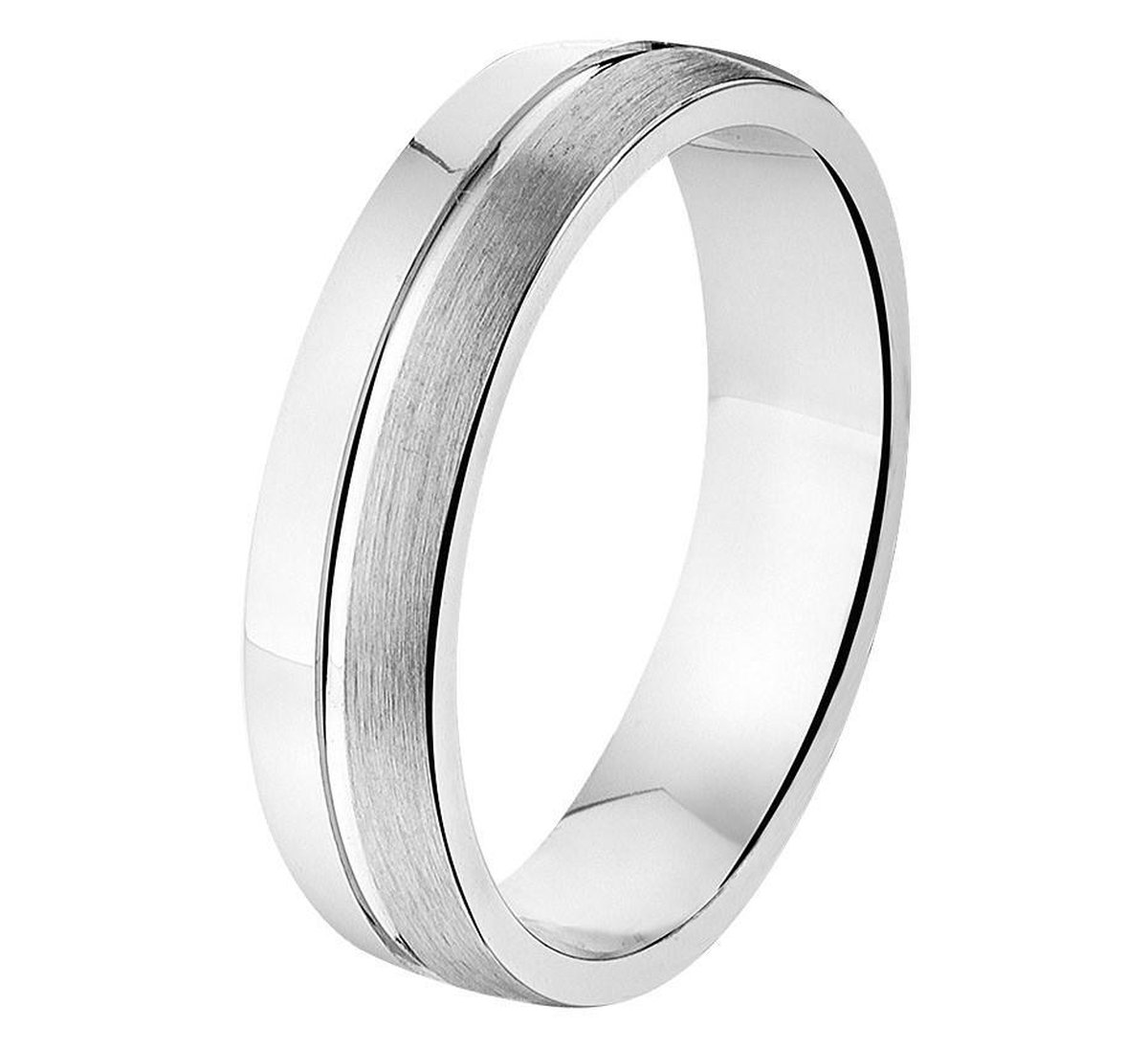 Gerhodineerd Zilver Ring A104/A302 - 5 Mm Zonder Steen 1315392