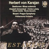 Beethoven: Missa solemnis;  Mozart / Herbert von Karajan