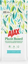 12x Ajax Plantaardige Reinigingsdoekjes Multi-oppervlakken 100 stuks