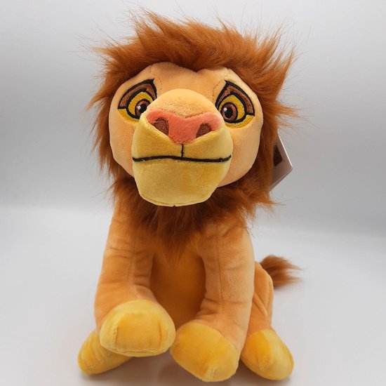 BRUBAKER Leeuw Knuffel - 30 cm Knuffeldier - Baby Pluche, Grote Kat, Liggend - Kinderen Pluche - Bruin