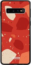 Samsung Galaxy S10 Hoesje TPU Case - Terrazzo N°4 #ffffff