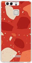 Huawei P9 Hoesje Transparant TPU Case - Terrazzo N°4 #ffffff