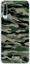 Huawei P Smart Pro Hoesje Transparant TPU Case - Woodland Camouflage #ffffff
