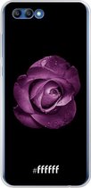 6F hoesje - geschikt voor Honor 10 -  Transparant TPU Case - Purple Rose #ffffff