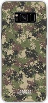 Samsung Galaxy S8 Plus Hoesje Transparant TPU Case - Digital Camouflage #ffffff