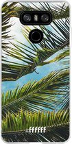 LG G6 Hoesje Transparant TPU Case - Palms #ffffff