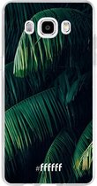 Samsung Galaxy J5 (2016) Hoesje Transparant TPU Case - Palm Leaves Dark #ffffff