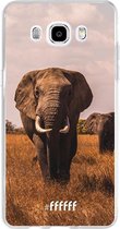 Samsung Galaxy J5 (2016) Hoesje Transparant TPU Case - Elephants #ffffff