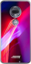 Motorola Moto G7 Hoesje Transparant TPU Case - Light Show #ffffff