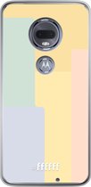 Motorola Moto G7 Hoesje Transparant TPU Case - Springtime Palette #ffffff