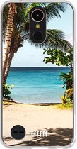 LG K10 (2017) Hoesje Transparant TPU Case - Coconut View #ffffff