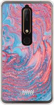 Nokia 6 (2018) Hoesje Transparant TPU Case - Corundum Pool #ffffff