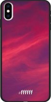 iPhone Xs Max Hoesje TPU Case - Red Skyline #ffffff