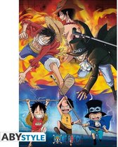 ABYstyle One Piece Ace Sabo Luffy  Poster - 61x91,5cm