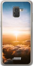 Samsung Galaxy A8 (2018) Hoesje Transparant TPU Case - Cloud Sunset #ffffff