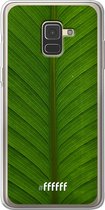 Samsung Galaxy A8 (2018) Hoesje Transparant TPU Case - Unseen Green #ffffff
