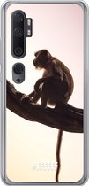 Xiaomi Mi Note 10 Hoesje Transparant TPU Case - Macaque #ffffff