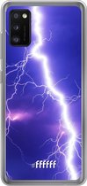 Samsung Galaxy A41 Hoesje Transparant TPU Case - Thunderbolt #ffffff
