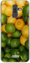 Samsung Galaxy J8 (2018) Hoesje Transparant TPU Case - Lemon & Lime #ffffff