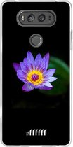 LG V20 Hoesje Transparant TPU Case - Purple Flower in the Dark #ffffff